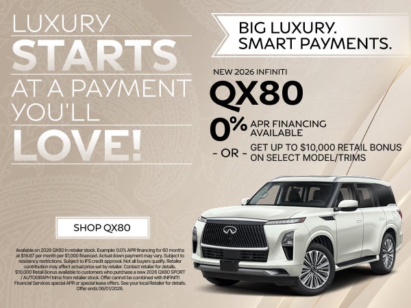 New 2026 Infinit QX80