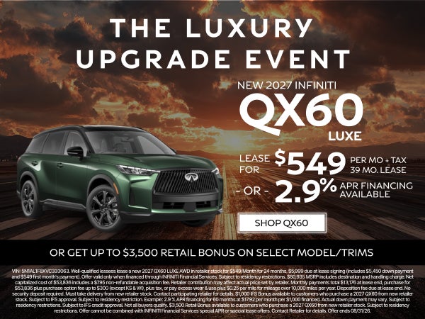 NEW 2027 QX60 LUXE