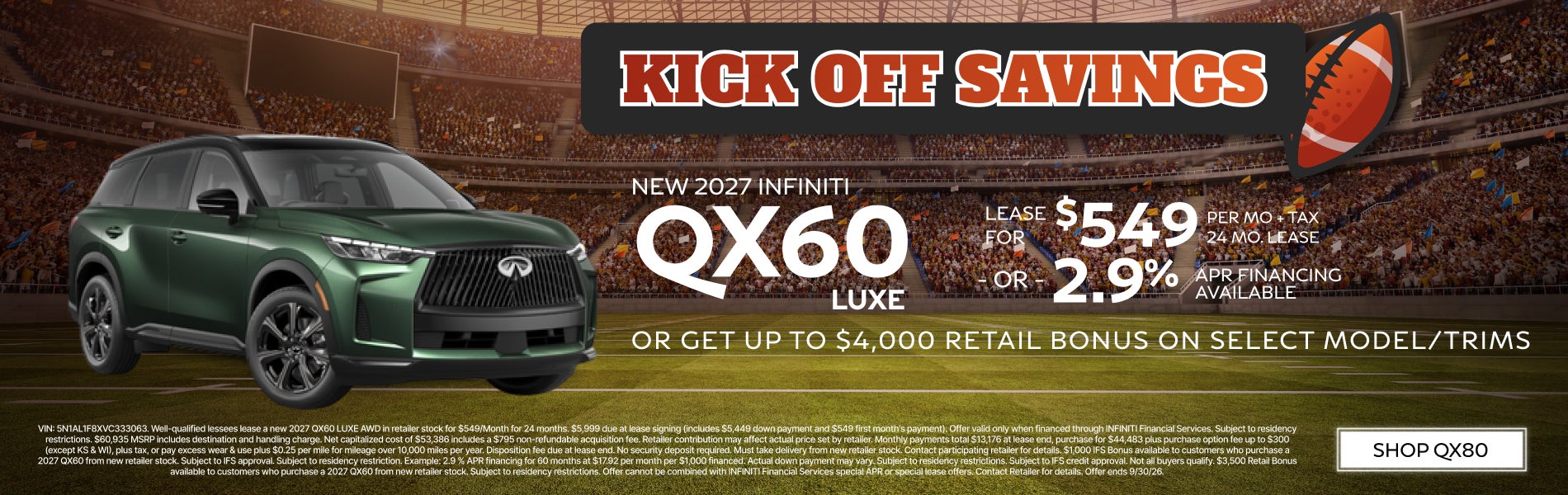 Qx60 Lease / Apr 