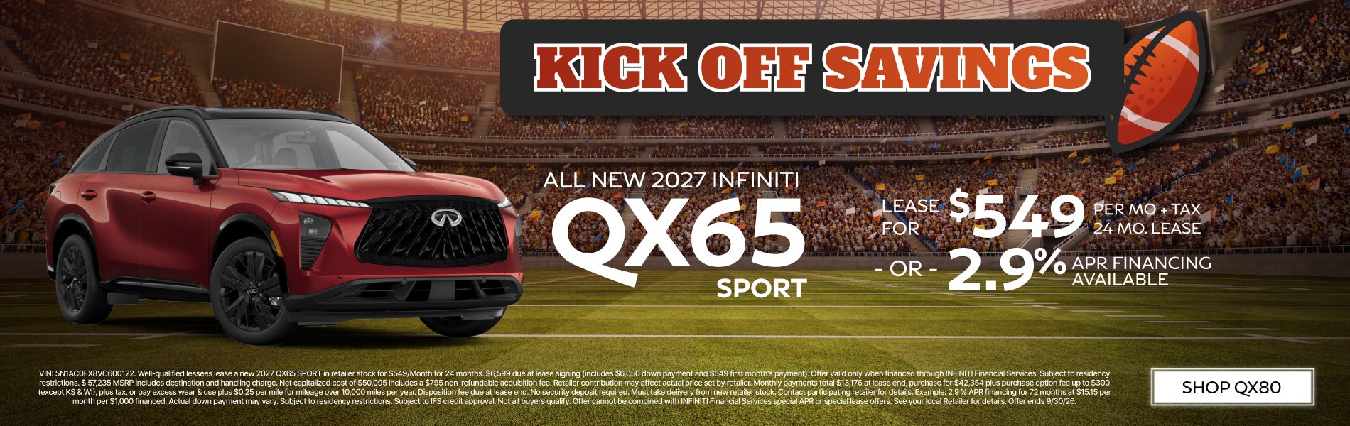 qx65 Lease/ Apr