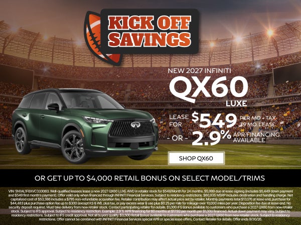 Qx60 Lease / Apr 