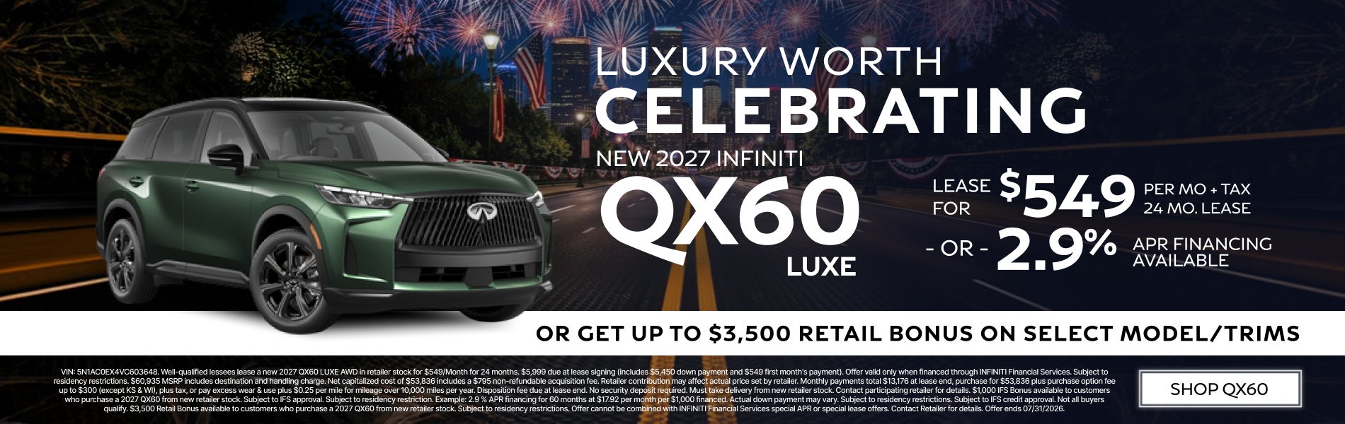 NEW QX60 LUXE