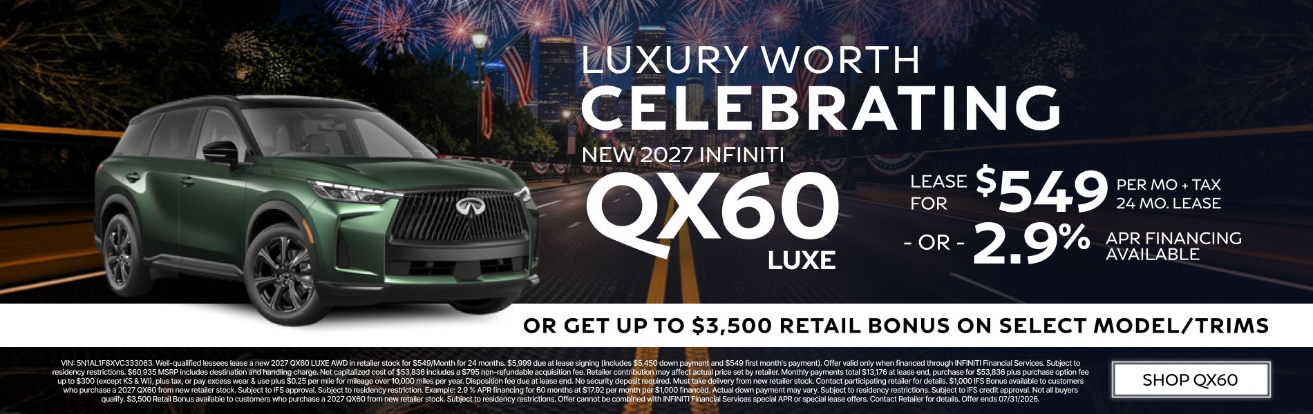 NEW QX60 LUXE