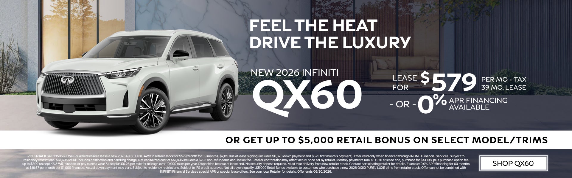 New 2026 INFINITI QX60