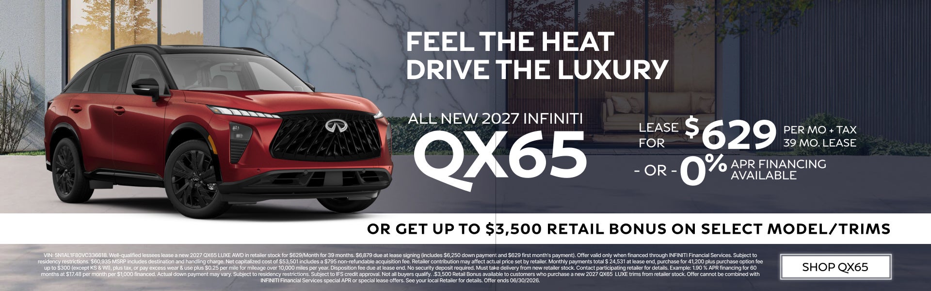 New 2027 INFINITI QX65