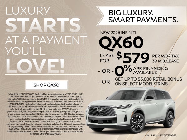 New 2026 Infinit QX60